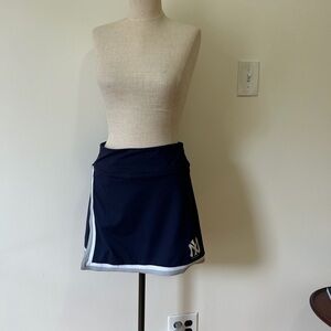 Yankees Skort - Mitchell & Ness Navy Blue Women's Apparel